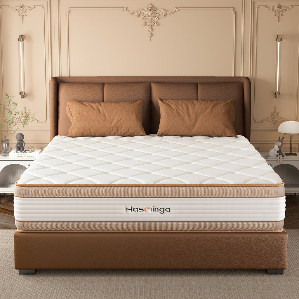 12-Inch Queen-Sized Mattress in a Box, Featuring a Memory Foam Hybrid Design with Individual Pocket Springs for Motion Isolation And Pressure Relief, Offering a Medium-Firm Level