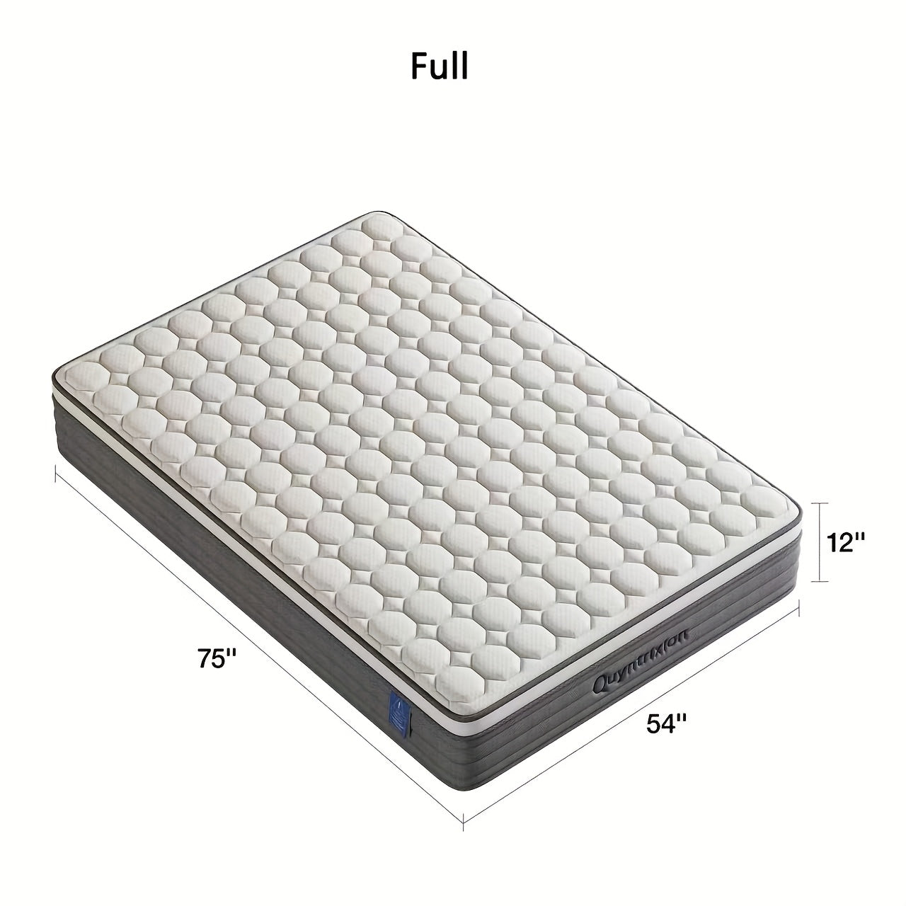 12 Inch Hybrid Mattresses In A Box with Gel Memory Foam, Bed Mattress, Individual Pocket Spring Hybrid Mattress, for Cool Sleep Relieving Pressure Relief, Medium Firm Mattresses, CertiPUR-US