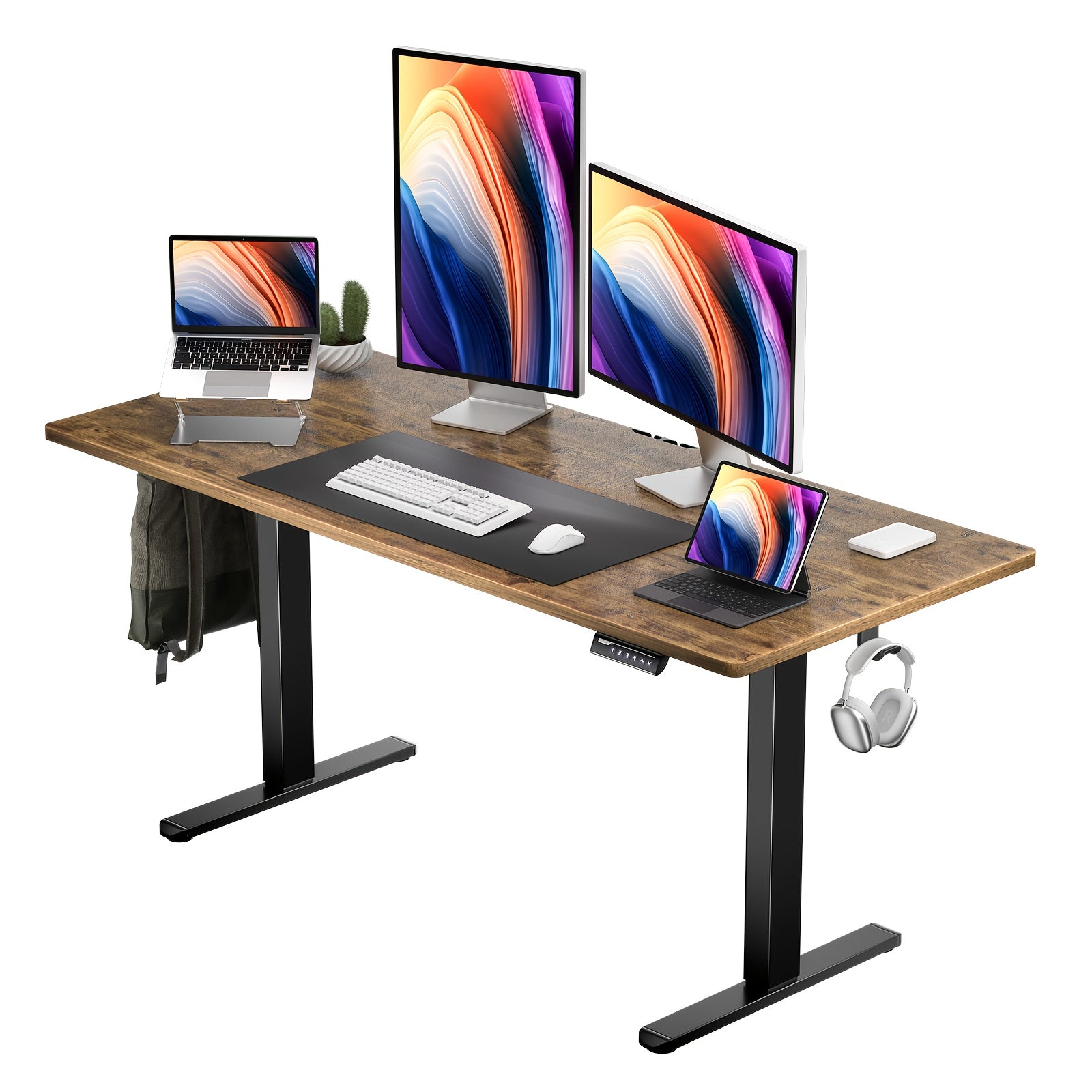 Electric lifting table, 48\u002F55\u002F63 inch adjustable electric upright table, electronic game table, ergonomic adjustable height lifting table computer desk, electric lifting table frame