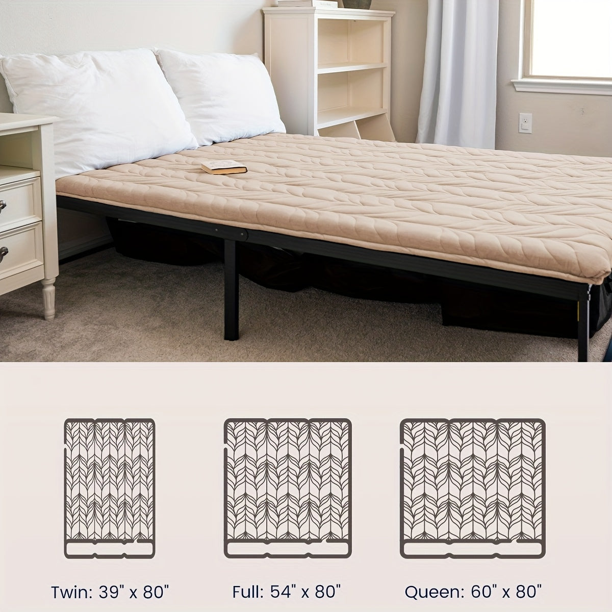ZonLi Japanese Floor Mattress Futon Mattress Twin Size, 4\