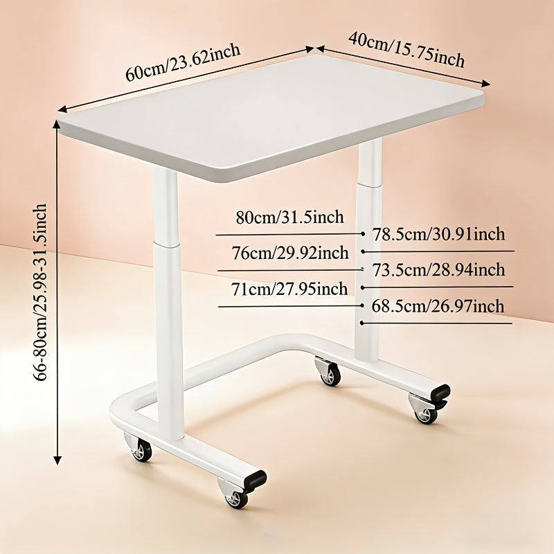 The Movable Lifting Table Adopts An High-Quality Imitation Wood Tabletop, Matched with A Stable And Thick Metal Bracket, And Supports Multi Level Height Adjustment