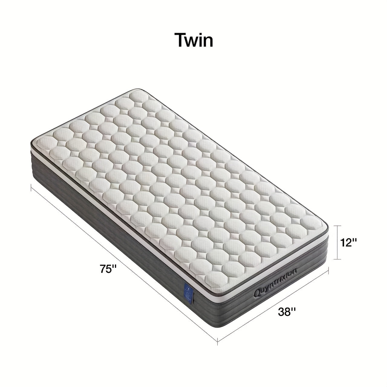 12 Inch Hybrid Mattresses In A Box with Gel Memory Foam, Bed Mattress, Individual Pocket Spring Hybrid Mattress, for Cool Sleep Relieving Pressure Relief, Medium Firm Mattresses, CertiPUR-US