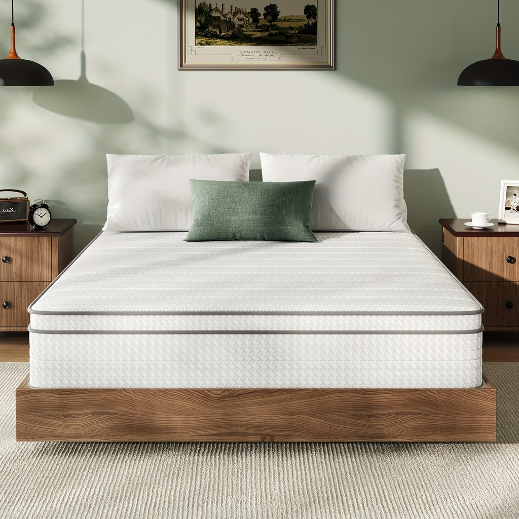 Novilla 6 Inch 8 Inch Hybrid Foam Mattress, SmartS Coil, Pillow Top Design And Motion Isolation