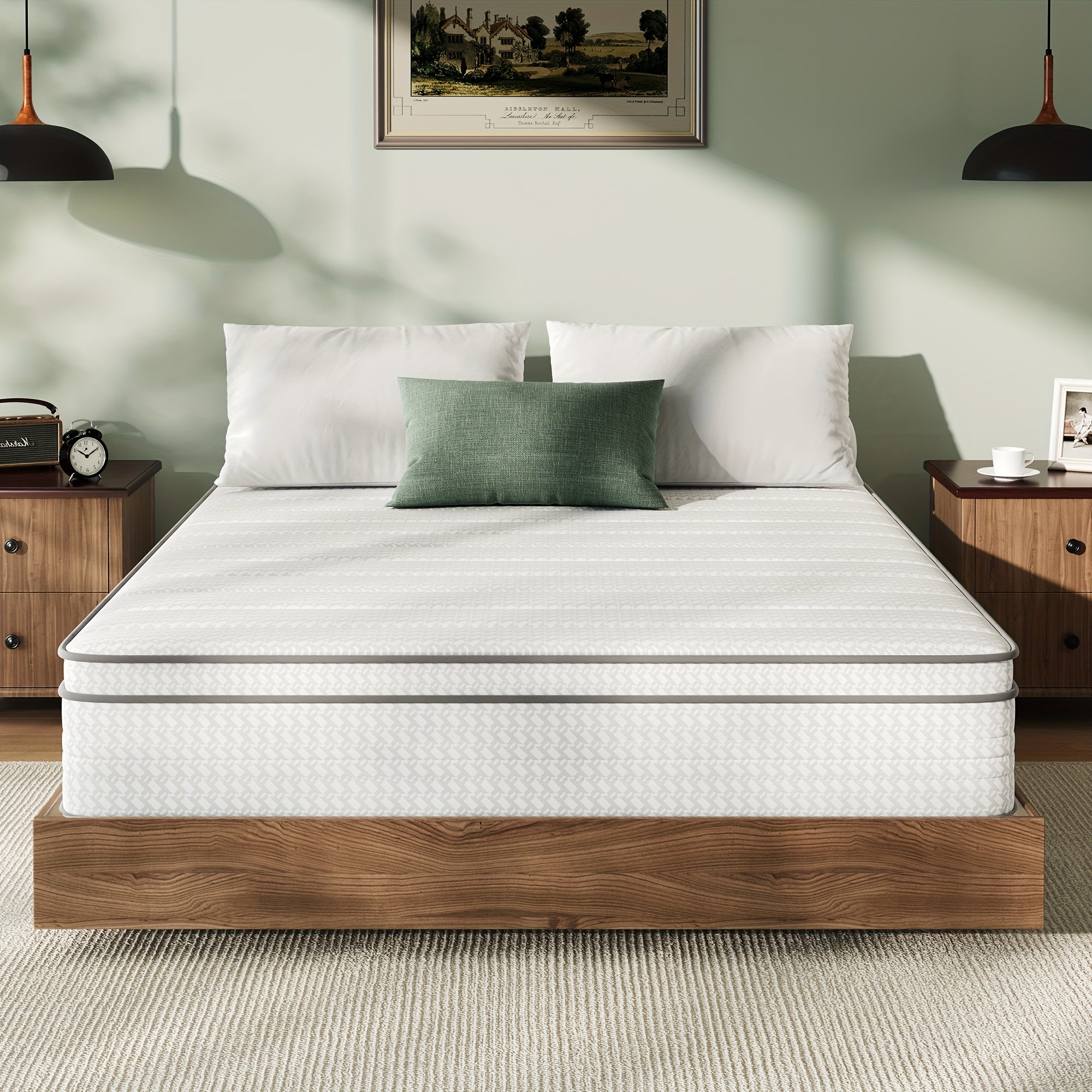 Novilla 6 Inch 8 Inch Hybrid Foam Mattress, SmartS Coil, Pillow Top Design And Motion Isolation