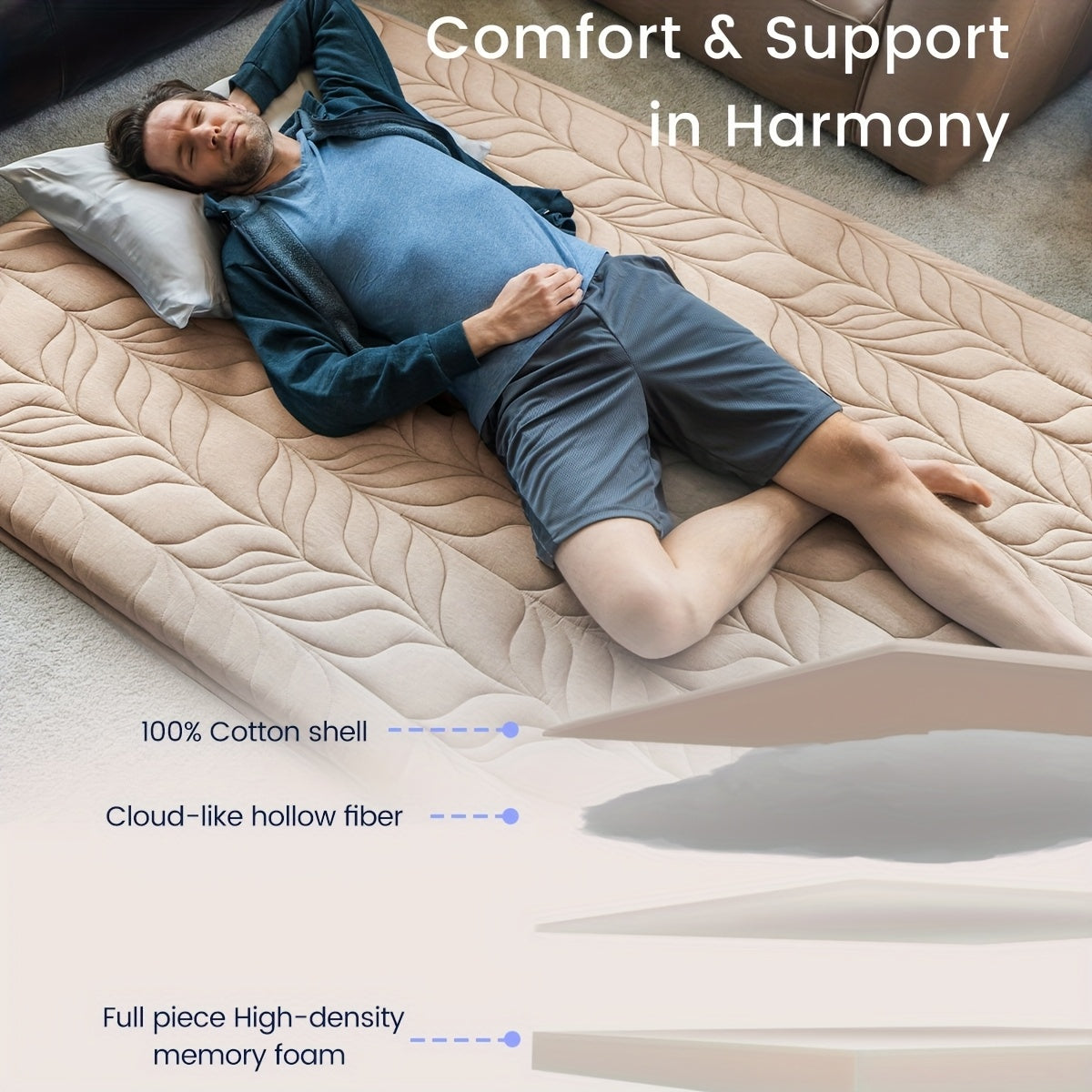 ZonLi Japanese Floor Mattress Futon Mattress Twin Size, 4\