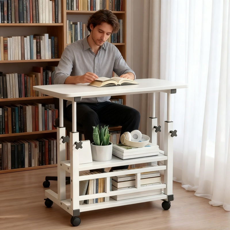 Home Office Furniture Lift Table! Effortless Free Lifting, Excellent Pressure Resistance and Sufficient Load-bearing Capacity, Can Be Used as a Desk to Adapt to Kitchen Supplies, Suitable for Everyone from Students to the Elderly