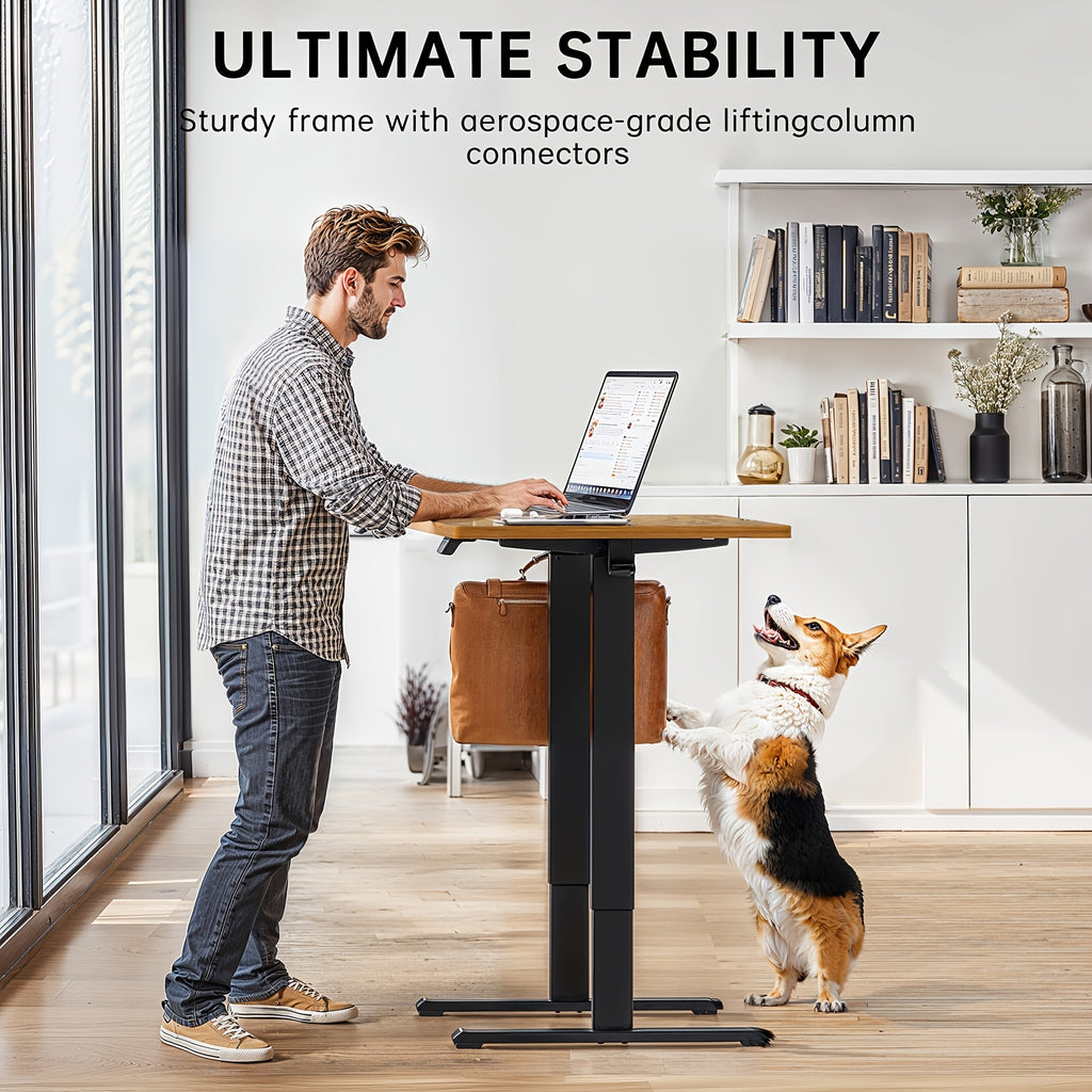 Electric lifting table, 48\u002F55\u002F63 inch adjustable electric upright table, electronic game table, ergonomic adjustable height lifting table computer desk, electric lifting table frame