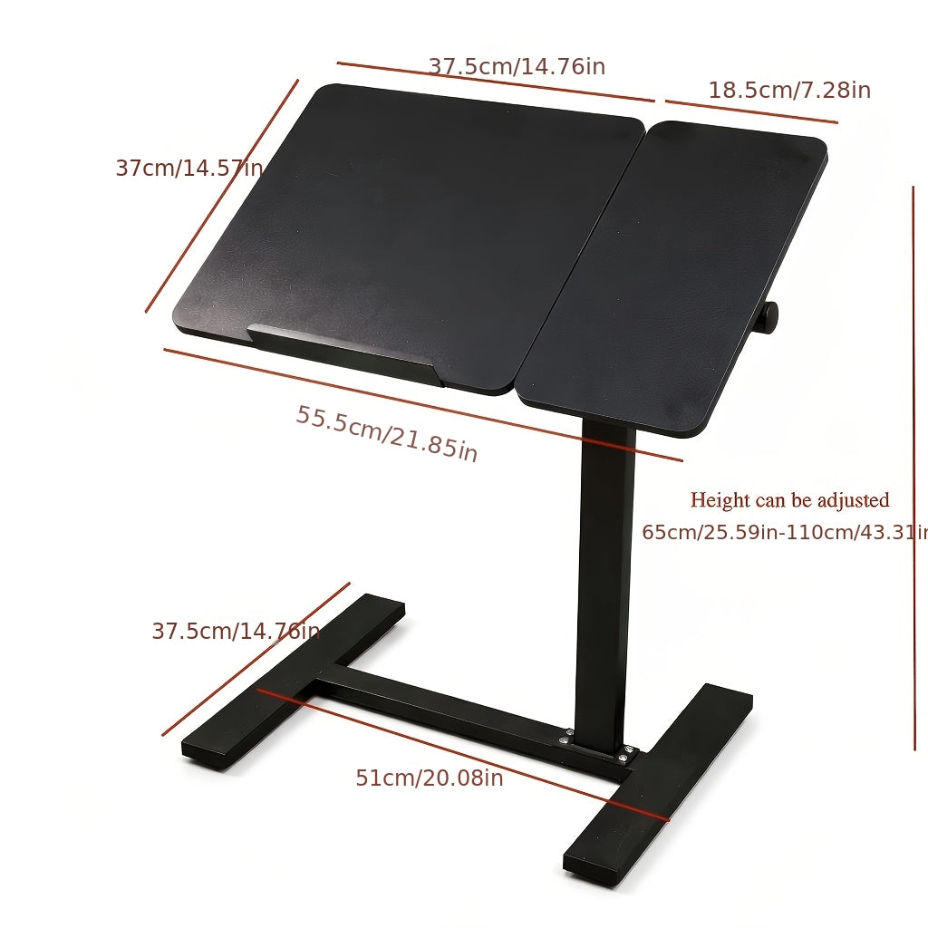 Office Tables Computer Workstations Mobile Lift Top Laptop Desk With Hidden Wheels Adjustable Height Rolling Computer Table Tilting Desktop Sofa Side Table Study Desk Home Office Living Room Couch Use