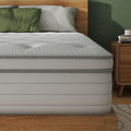 10\u002F12\u002F14 Inch Multilayer Hybrid Full Mattress Queen | Ergonomic Design With Memory Foam And Pocket Spring, Medium Firm Feel, Fire-Resistant, Polyester Cover, Knitted Construction