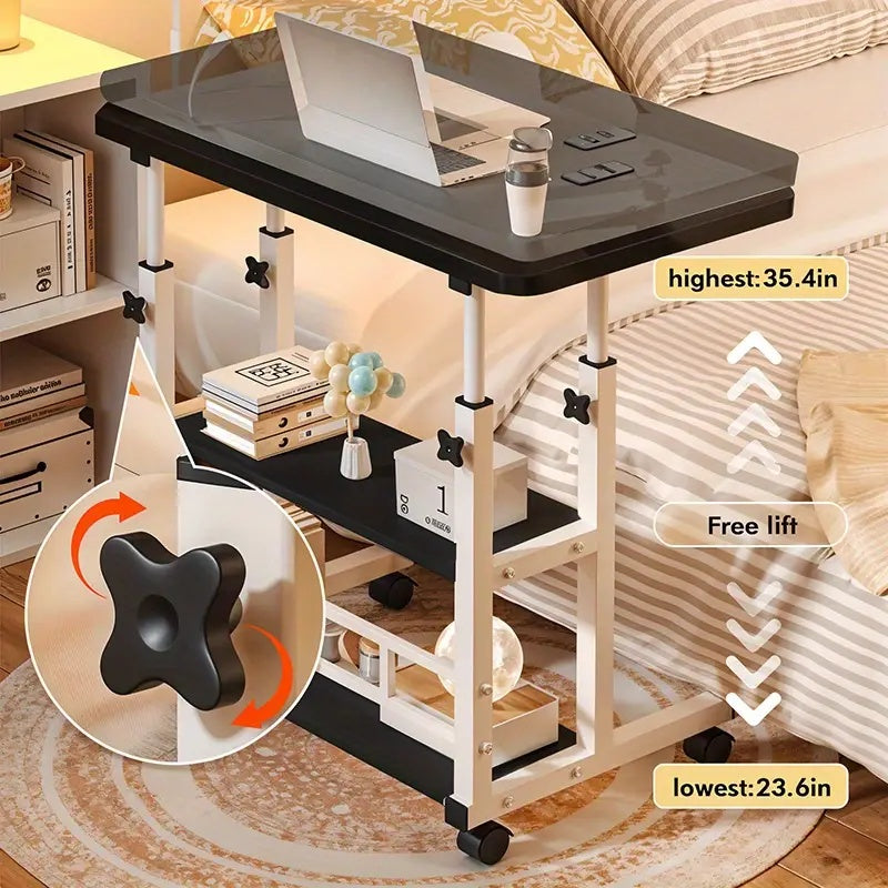 Home Office Furniture Lift Table! Effortless Free Lifting, Excellent Pressure Resistance and Sufficient Load-bearing Capacity, Can Be Used as a Desk to Adapt to Kitchen Supplies, Suitable for Everyone from Students to the Elderly