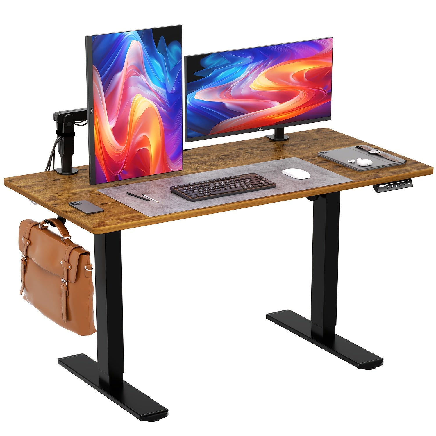 Electric lifting table, 48\u002F55\u002F63 inch adjustable electric upright table, electronic game table, ergonomic adjustable height lifting table computer desk, electric lifting table frame