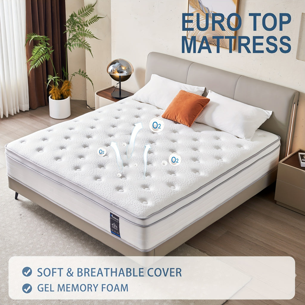 10\u002F12 Inch Multilayer Hybrid Twin Full Queen King Size Mattress- Multiple Sizes & Styles Available, Ergonomic Design With Memory Foam And Pocket Spring, Medium Firm Feel